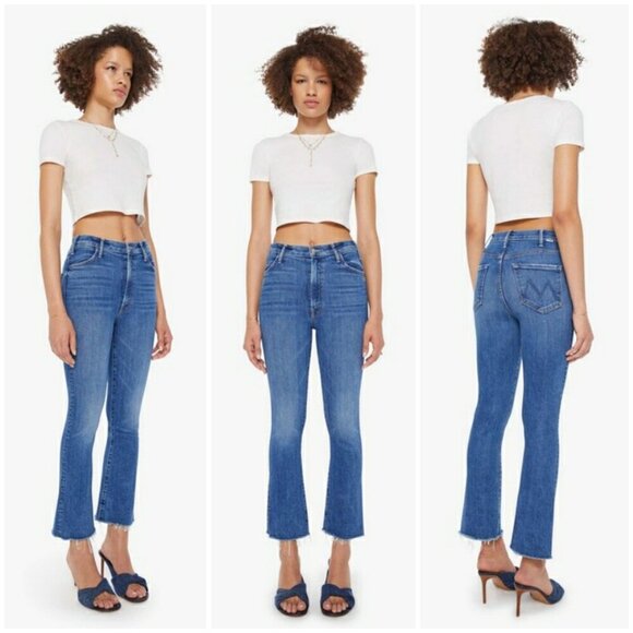 💕MOTHER💕 The Hustler Ankle Fray Jeans ~ Grasping At Straws 31 NWOT - Picture 6 of 16